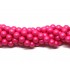 Frosted shell pearl, neon pink 10mm, hel streng