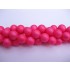 Frosted shell pearl, neon pink 4mm, hel streng