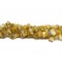Gul jade chips perler 5x8mm, 80cm streng