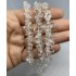 Klar krystal chips perler 5x8mm, 80cm streng