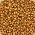 Miyuki Rocailles seed beads Duracoat 11/0 Galvanized Yellow Gold (4203)