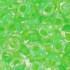Miyuki Rocailles seed beads, 8/0 Light Green Lined Crystal (228) 8g