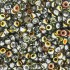 Miyuki Rocailles seed beads, 11/0 Crystal Merea (4551)