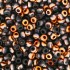 Miyuki Rocailles seed beads, 11/0 Black Sunset Mat (4562)