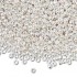 Miyuki Rocailles seed beads, 11/0 sterling silver plated (961) 2g
