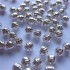 5mm sølvbelagte perler med riller, 100 stk