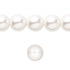 Swarovski crystal pearl, White, 10mm rund