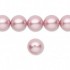 Swarovski® crystal pearl, 4mm rund, powder rose 10 stk