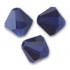 Swarovski crystal, 4mm bicone, dark indigo, 10 stk