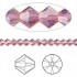 Swarovski crystal, 4mm bicone, Cyclamen Opal, 10 stk
