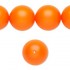 Swarovski® crystal pearl, neon orange, 16mm rund