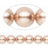 Swarovski crystal pearl, Rose Gold, 8mm rund