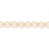 Swarovski® crystal pearl, light gold, 6mm rund