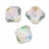 Swarovski crystal 3mm bicone, crystal paradise shine, 10 stk