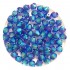 Swarovski crystal 4mm bicone, Majestic Blue AB2X, 10 stk