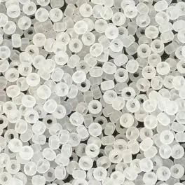 Miyuki Rocailles seed beads, 11/0 crystal matte (131F) - 