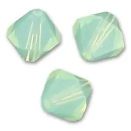 Swarovski® crystal 6mm bicone, Chrysolite Opal - 6mm