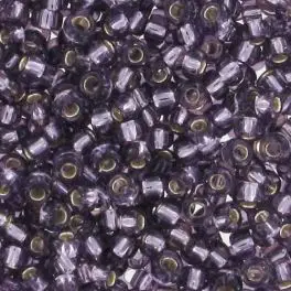 Miyuki Rocailles seed beads, 11/0 Silver Lined Amethyst (MR11/24) - 