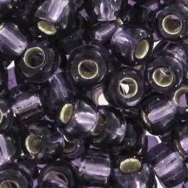 Miyuki Rocailles seed beads, 8/0 Silver Lined Amethyst (24) 8g - 