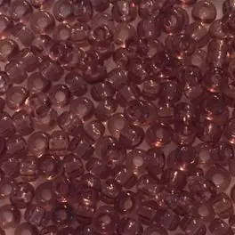 Miyuki Rocailles seed beads, 8/0 Tr Smoky Amethyst (142) 8g - 