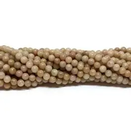 Kinesisk rhodonit, rund 3mm, hel streng - 