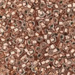 Miyuki Rocailles seed beads, 11/0 Copper lined crystal (197) 4g - 