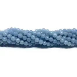 Angelit, rund 4mm, hel streng - 