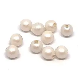 Swarovski® crystal pearl, 3mm rund, Pearlescent White, 10 stk - 