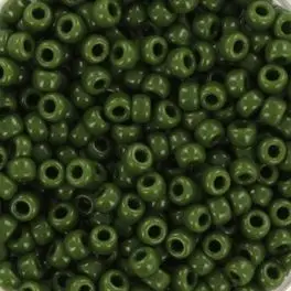 Miyuki Rocailles seed beads 8/0 Opaque Avocado (501) 8g - 