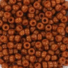 Miyuki Rocailles seed beads Duracoat 8/0 Opaque Persimmon (4458) 8g - 