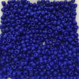 8/0 Glas seed beads, blå 2-3mm, 10g - Øvrige glas seed beads