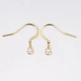 Ørekroge i rustfrit stål, guldfarvet - 