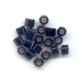 Miyuki Delicas Hex Cut 11/0 Black (DBC0010) 4g - Delicas hex cut 11/0