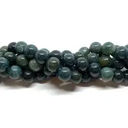 Mos agat, rund 12mm, 8 perler - 