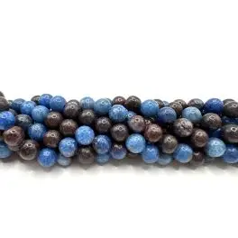 Syd afrikansk turkis, rund 6mm, hel streng - 