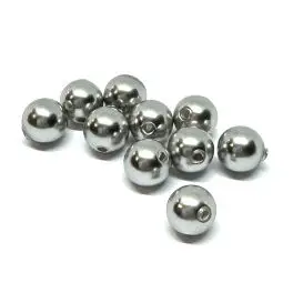 Swarovski crystal pearl, Light Grey, 4mm rund, 10 stk - Swarovski®