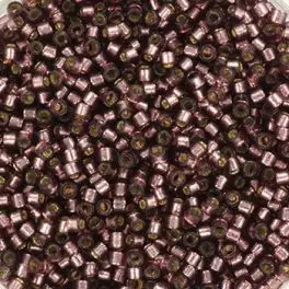 Miyuki Delicas Duracoat 11/0 Silverlined Dyed Raisin (DB2170) 4g - Miyuki perler