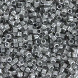 Miyuki Delicas 11/0 Fancy Lined Pewter (DB2392) 4g - Miyuki perler