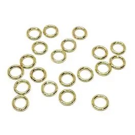 5mm lukkede øskner, 18k guldbelagt, 20 stk - 