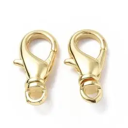Karabin lås med dreje led, 18k guldbelagt, 16x8mm, 1 stk - Guldbelagte smykkedele