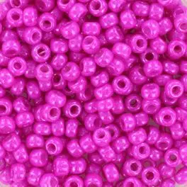 Miyuki Rocailles seed beads 8/0 Opaque Dyed Magenta (4751) 8g - Miyuki perler