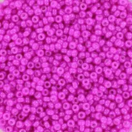 Miyuki Rocailles seed beads 15/0 Opaque Dyed Magenta (4751) 8g - Miyuki perler