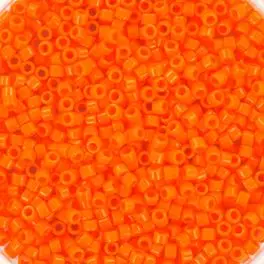 Miyuki Delicas 11/0 Opaque Mandarin (DB1133) 4g - Delicas str 11/0