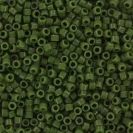 Miyuki Delicas 11/0 Opaque Avocado (DB1135) 4g - Delicas str 11/0