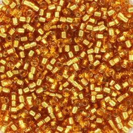 Miyuki Delicas 11/0 Silverlined Marigold (DB1201) 4g - Delicas str 11/0