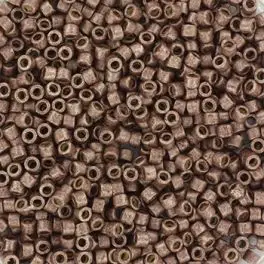 Miyuki Delicas Duracoat 11/0 Galvanized Matte Dark Mauve (DB1843F) 2g - Delicas str 11/0