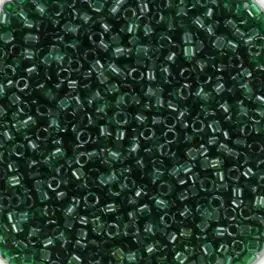 Miyuki Delicas 11/0 Transparant Luster Emerald (DB1894) 4g - Delicas str 11/0