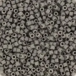 Miyuki Delicas 11/0 Opaque Matte Charcoal (DB2409) 4g - Delicas str 11/0