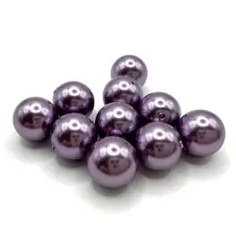Swarovski crystal pearl, Light Amethyst, 10mm rund, 1 stk - Swarovski Crystal Pearls