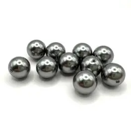 Swarovski crystal pearl, Grey, 10mm rund - Swarovski Crystal Pearls